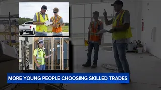 Young people choosing skilled labor jobs