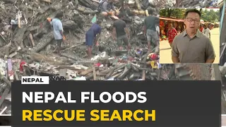 Nepal floods: International rescue teams search for hundreds still missing