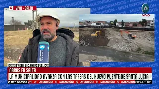 Salta: El nuevo puente estará listo en abril y el Mercado San Miguel ya tiene un 70% de ejecución