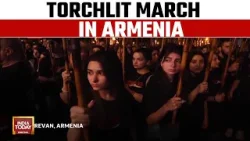 Armenia Procession: Torchlit March Held In Yerevan To Mark Mass Deaths Of Armenians