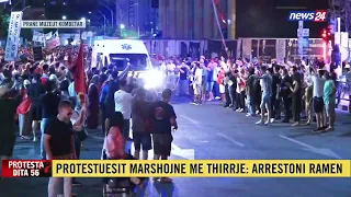 Ambulanca kalon tek 9 katshet, protestuesit i hapin rrugën dhe duartrokasin