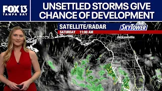 Unsettled Gulf weather moves toward Florida