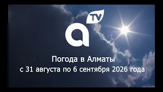 ПРОГНОЗ ПОГОДЫ  с 31 августа  по  6 сентября  2026 года