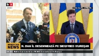 POLITICA ZILEI.N.DAN îl desemnează pe SIEGFRIED MUREȘAN/ MUREȘAN acceptă PROPUNEREA lui N.DAN. P3/3