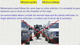 Driver's Safety Education Spanish Lesson 6