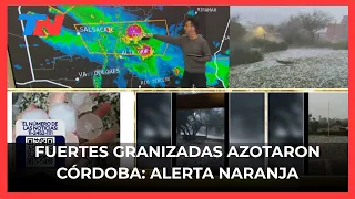 ALERTA POR GRANIZO EN CÓRDOBA I Dos granizadas produjeron daños con piedras de hasta 4 centímetros