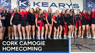 Newly-crowned All-Ireland Senior Camogie Champions welcomed home to Cork | RTÉ News