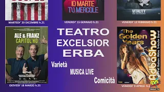 The new 2026/2027 theater season at Teatro Excelsior in Erba organized by NonSoloTurismo