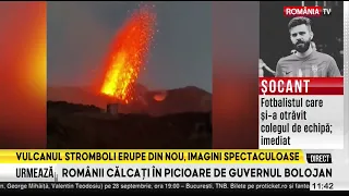 Mount Stromboli has erupted again, spectacular footage