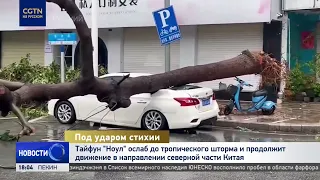Typhoon Noul brings winds and heavy rain to Guangdong province in southern China