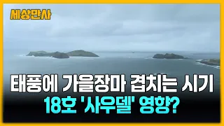태풍에 가을장마 겹치는 시기…18호 '사우델' 영향은? [세상만사] #태풍 #가을장마 #18호사우델