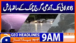 Met Office Warns of Strong Winds & Thunderstorms Until July 6 | Geo News 9AM Headlines 30 June 2026