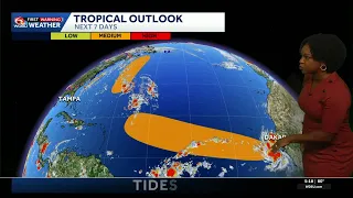 Two areas being watched in the tropics for potential development this week