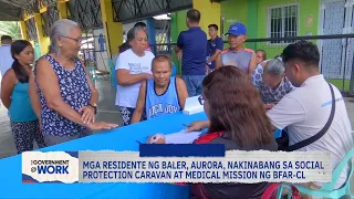 Mga residente ng Baler, nakinabang sa Social Protection Caravan at medical mission ng BFAR-CL