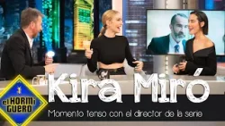 El tenso momento de Kira Miró y Esmeralda Pimentel con el director de la serie - El Hormiguero
