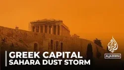 'Apocalyptic' orange haze: Sahara dust storm hits Greek capital