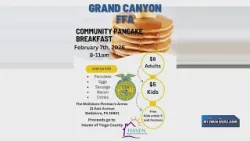 Annual Grand Canyon FFA pancake breakfast