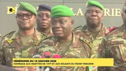 CÉRÉMONIE DU 16 JANVIER 2026 : HOMMAGE AUX MARTYRS DE 1977 ET AUX SOLDATS DU FRONT MIRADOR