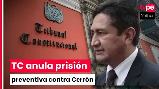 Constitutional Court overturns Vladimir Cerrón's pretrial detention in Los Dinámicos del Centro case