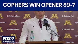 P.J. Fleck: 2 punt return TDs 'set the tone' in Gophers 59-7 win
