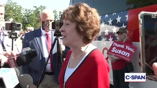 Sen. Collins addresses concerns of voting too often for Trump's agenda
