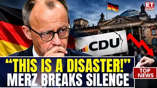 MERZ ADMITS “DISASTER”! German Chancellor Reacts to CDU Election Defeat | ET Now | World News