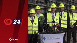 Tlačová beseda prezidenta Petra Pellegriniho k stavbe nemocnice (5.3.2026)