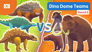 Mammoth dino fight! Team Ankylosaur VS Team Megafauna! 🦖  | Full Episode | DINO DOME PODCAST 🏆