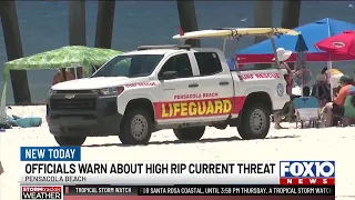 Visitors enjoy Pensacola Beach before conditions deteriorate