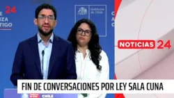 Gobierno lamenta fin de conversaciones por ley de Sala Cuna | 24 Horas TVN Chile Gobierno lamenta fin de conversaciones por ley de Sala Cuna | 24 Horas TVN Chile