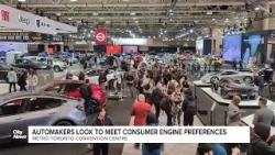 Auto show finishing up with finishing touches