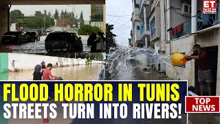Tunis Underwater! Flash Floods Submerge Homes & Turn Streets Into Rivers | Dramatic Visuals