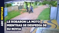 Luque: joven fue despojado de su motocicleta a plena luz del día