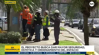Underground cabling works progress in the Calle 50 area
