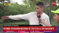 Vecinos apagaron incendio de pastizales en San Benito - 07/01/2026