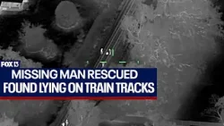 Missing Florida man rescued from railroad tracks