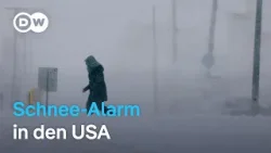 Blizzard in USA: Kampf gegen den Schnee | DW News