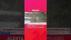 Red alert due to landslide danger