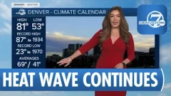Near record heat again Thursday, Friday in Denver metro; cooler next week