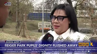 Reiger Park Secondary School's governing body is not happy with the state of the temporary toilets.