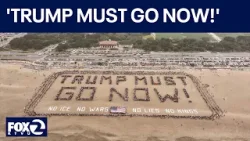 'Trump must go now!' at San Francisco's Ocean Beach | KTVU