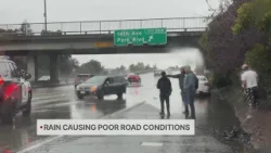 February storm creating soggy, slippery road conditions in Bay Area