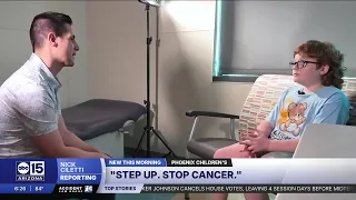 Phoenix Children's wants you to "Step Up. Stop Cancer!"