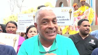 Un siglo de odontología: antorcha conmemorativa llega a SFM
