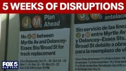 5 weeks of J, M train disruptions on the way