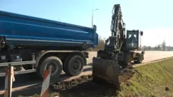 Járda épül a kínai üzemnél Járda épül a kínai üzemnél