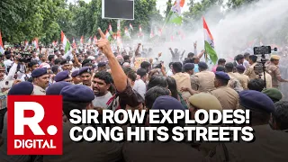 SIR Row: Congress Protests Erupt Across India | Water Cannons Used In Patna, Chandigarh