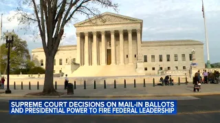 Supreme Court blocks Trump from Fed firing, allows counting of late-arriving mail-in ballots