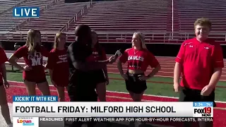 Ken at Milford High School for Football Friday
