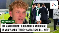 Na een ernstige knieblessure is Daniël van Vianen terug bij FC Dordrecht